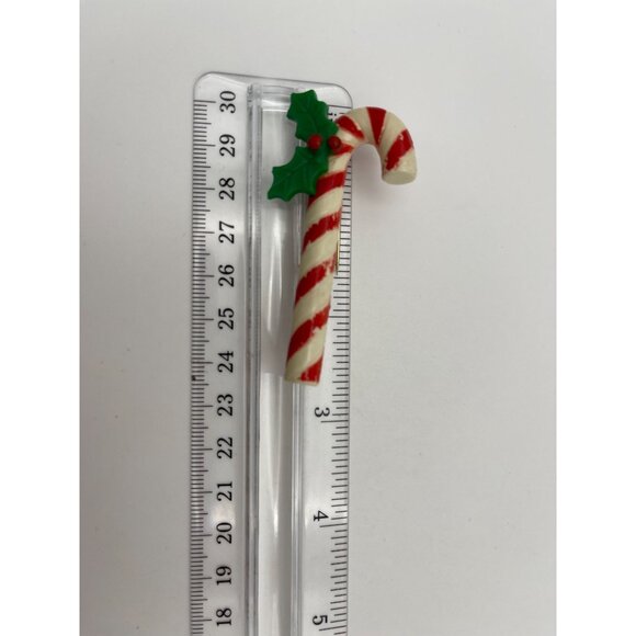 4 pc Lot Christmas Brooches Snowman, Candy Cane, Reindeer, Owl - Picture 7 of 11